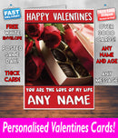 PERSONALISED HIS OR HERS Boyfriend Girlfriend Hubby Wife Lover Style KE174 Valentines Day Card