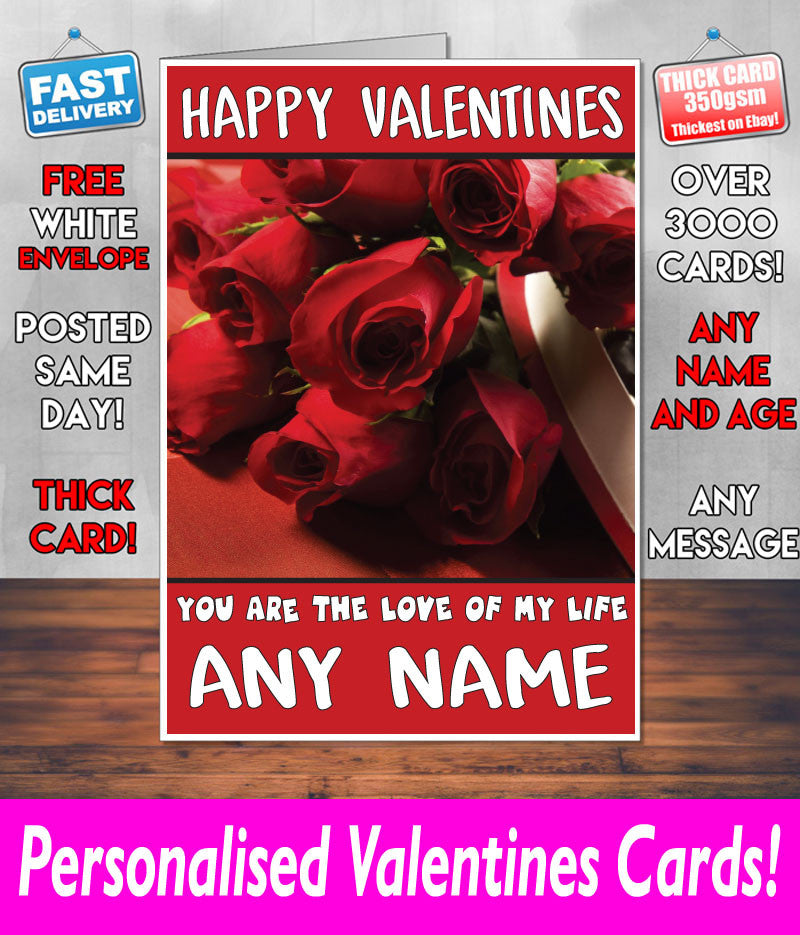 PERSONALISED HIS OR HERS Boyfriend Girlfriend Hubby Wife Lover Style KE175 Valentines Day Card