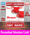 PERSONALISED HIS OR HERS Boyfriend Girlfriend Hubby Wife Lover Style KE178 Valentines Day Card
