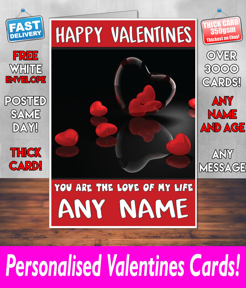 PERSONALISED HIS OR HERS Boyfriend Girlfriend Hubby Wife Lover Style KE179 Valentines Day Card