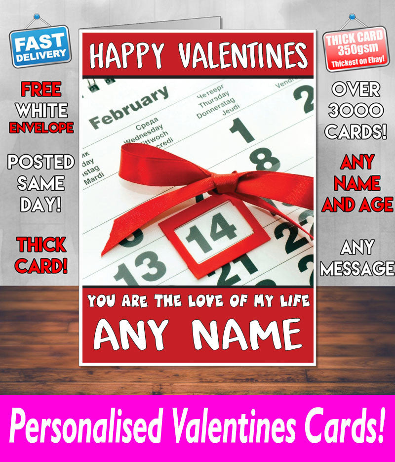 PERSONALISED HIS OR HERS Boyfriend Girlfriend Hubby Wife Lover Style KE180 Valentines Day Card