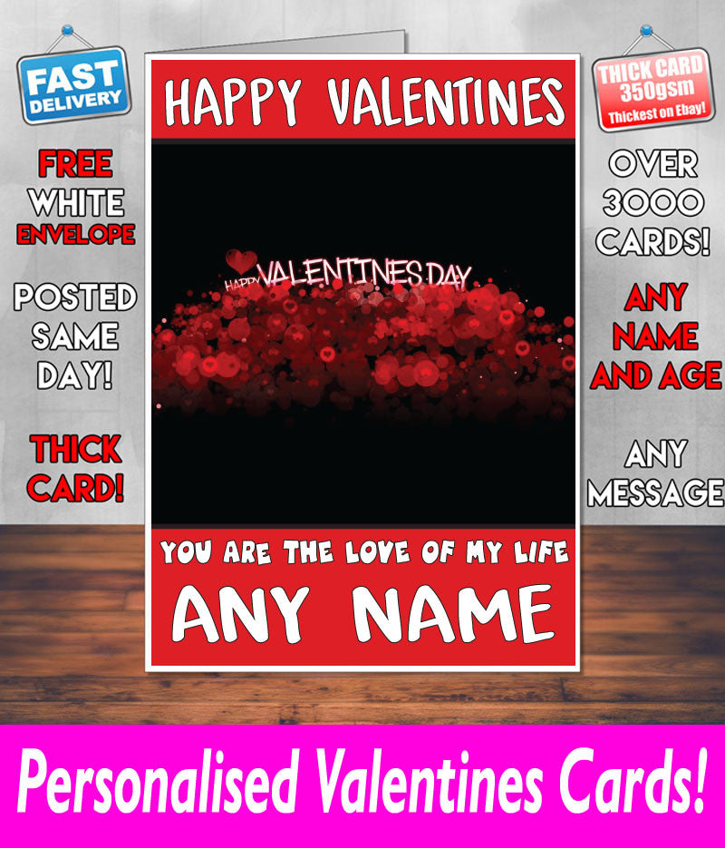 PERSONALISED HIS OR HERS Boyfriend Girlfriend Hubby Wife Lover Style KE182 Valentines Day Card