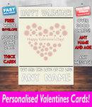 PERSONALISED HIS OR HERS Boyfriend Girlfriend Hubby Wife Lover Style KE184 Valentines Day Card