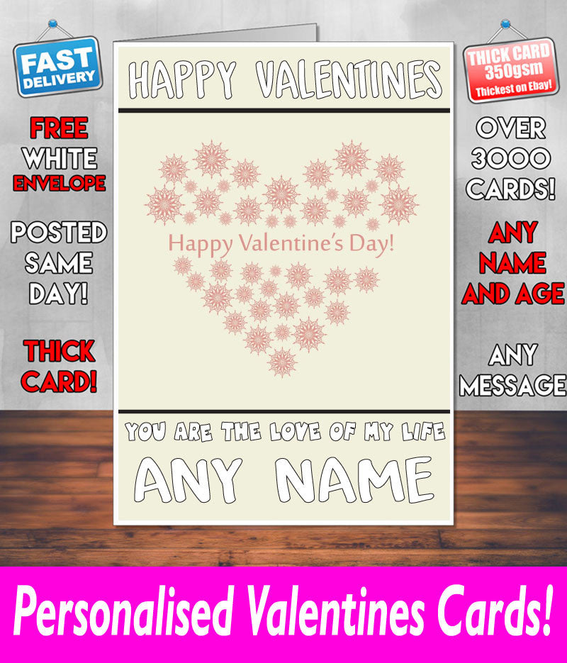 PERSONALISED HIS OR HERS Boyfriend Girlfriend Hubby Wife Lover Style KE184 Valentines Day Card
