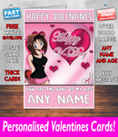 PERSONALISED HIS OR HERS Boyfriend Girlfriend Hubby Wife Lover Style KE189 Valentines Day Card