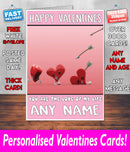 PERSONALISED HIS OR HERS Boyfriend Girlfriend Hubby Wife Lover Style KE190 Valentines Day Card