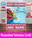 PERSONALISED HIS OR HERS Boyfriend Girlfriend Hubby Wife Lover Style KE191 Valentines Day Card