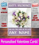 PERSONALISED HIS OR HERS Boyfriend Girlfriend Hubby Wife Lover Style KE192 Valentines Day Card