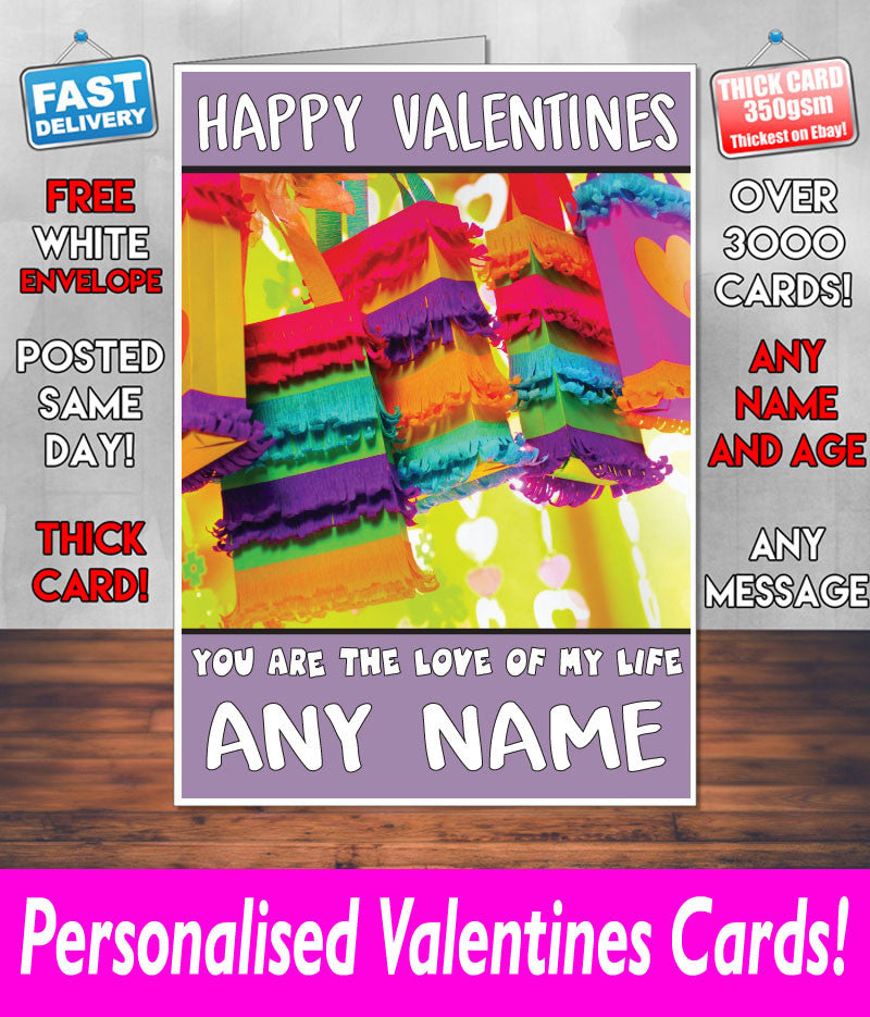 PERSONALISED HIS OR HERS Boyfriend Girlfriend Hubby Wife Lover Style KE193 Valentines Day Card