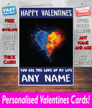 PERSONALISED HIS OR HERS Boyfriend Girlfriend Hubby Wife Lover Style KE195 Valentines Day Card