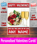 PERSONALISED HIS OR HERS Boyfriend Girlfriend Hubby Wife Lover Style KE196 Valentines Day Card