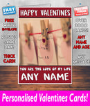 PERSONALISED HIS OR HERS Boyfriend Girlfriend Hubby Wife Lover Style KE210 Valentines Day Card