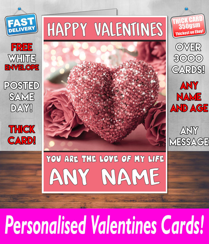 PERSONALISED HIS OR HERS Boyfriend Girlfriend Hubby Wife Lover Style KE212 Valentines Day Card