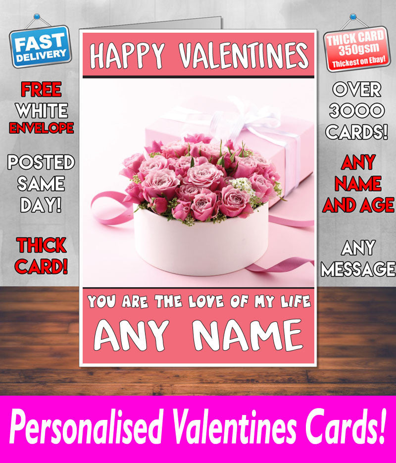 PERSONALISED HIS OR HERS Boyfriend Girlfriend Hubby Wife Lover Style KE213 Valentines Day Card