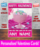 PERSONALISED HIS OR HERS Boyfriend Girlfriend Hubby Wife Lover Style KE225 Valentines Day Card