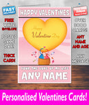 PERSONALISED HIS OR HERS Boyfriend Girlfriend Hubby Wife Lover Style KE25 Valentines Day Card