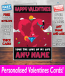 PERSONALISED HIS OR HERS Boyfriend Girlfriend Hubby Wife Lover Style KE3 Valentines Day Card