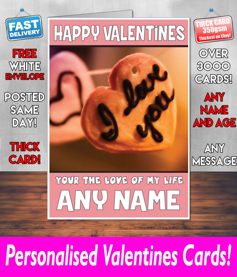PERSONALISED HIS OR HERS Boyfriend Girlfriend Hubby Wife Lover Style KE45 Valentines Day Card