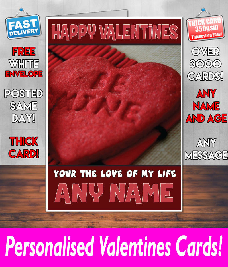 PERSONALISED HIS OR HERS Boyfriend Girlfriend Hubby Wife Lover Style KE4 Valentines Day Card
