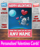 PERSONALISED HIS OR HERS Boyfriend Girlfriend Hubby Wife Lover Style KE50 Valentines Day Card