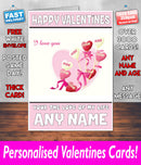 PERSONALISED HIS OR HERS Boyfriend Girlfriend Hubby Wife Lover Style KE52 Valentines Day Card