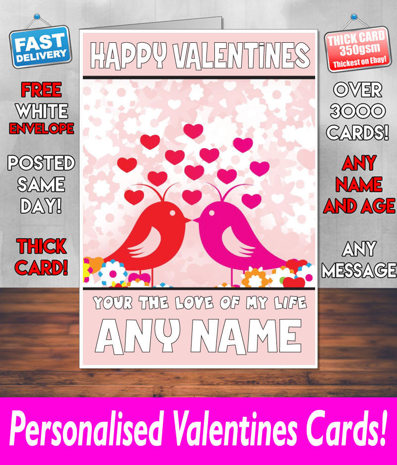PERSONALISED HIS OR HERS Boyfriend Girlfriend Hubby Wife Lover Style KE60 Valentines Day Card