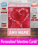 PERSONALISED HIS OR HERS Boyfriend Girlfriend Hubby Wife Lover Style KE7 Valentines Day Card