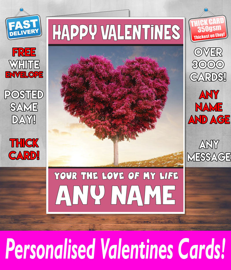 PERSONALISED HIS OR HERS Boyfriend Girlfriend Hubby Wife Lover Style KE82 Valentines Day Card
