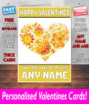 PERSONALISED HIS OR HERS Boyfriend Girlfriend Hubby Wife Lover Style KE83 Valentines Day Card