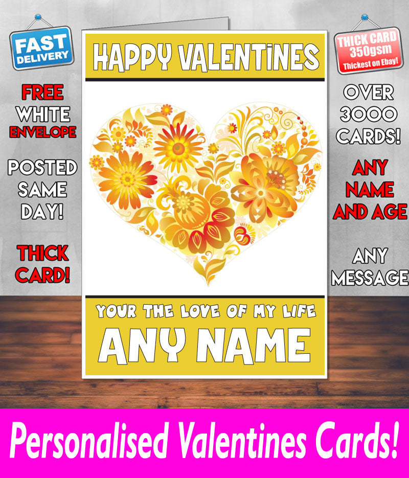 PERSONALISED HIS OR HERS Boyfriend Girlfriend Hubby Wife Lover Style KE83 Valentines Day Card