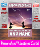 PERSONALISED HIS OR HERS Boyfriend Girlfriend Hubby Wife Lover Style KE86 Valentines Day Card