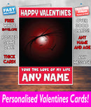 PERSONALISED HIS OR HERS Boyfriend Girlfriend Hubby Wife Lover Style KE90 Valentines Day Card