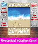 PERSONALISED HIS OR HERS Boyfriend Girlfriend Hubby Wife Lover Style KE91 Valentines Day Card