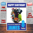 HOTEL TRANSALVANIA BM THEME INSPIRED Style PERSONALISED Kids Adult FUNNY Birthday Card