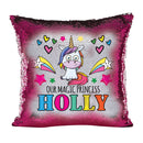 Unicorn 108 Personalised Hot Pink Magic Cushion including cushion insert