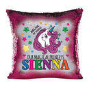 Unicorn 113 Personalised Hot Pink Magic Cushion including cushion insert