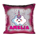 Unicorn 116 Personalised Hot Pink Magic Cushion including cushion insert