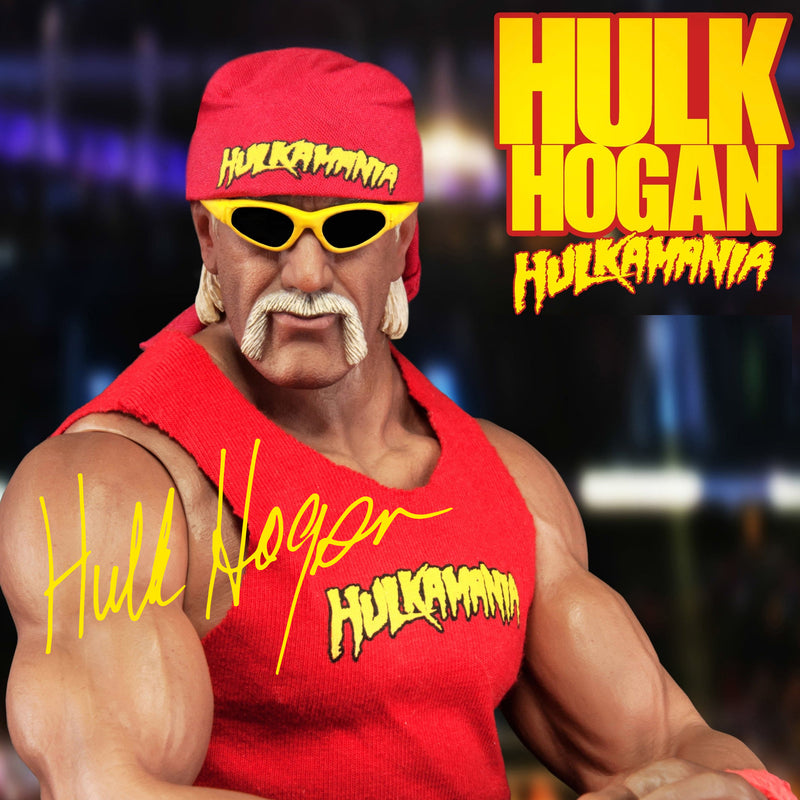 Hulk Hogan Signed Lego Display Case - Minifigure Display Background and Frames