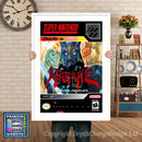 Hagane Super Nintendo GAME INSPIRED THEME Retro Gaming Poster A4 A3 A2 Or A1