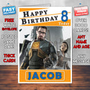Personalised Half Life 2 Gordon And Alyx Inspired Style Game Kids Inspired Birthday Card (SA)