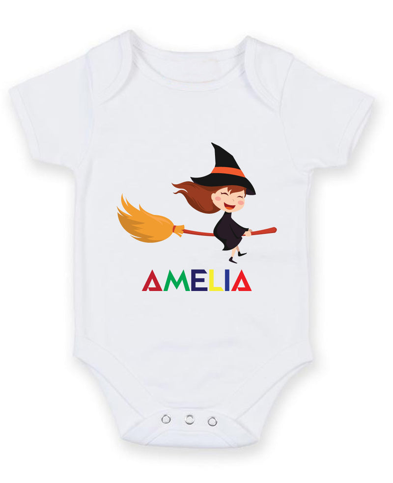 Halloween Witch Baby Grow Bodysuit