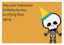 Halloween Birthday INSPIRED Adult Personalised Birthday Card Birthday Card