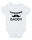 Handsome Like Daddy Personalised Baby Boy Girl Unisex Short Sleeve Bodysuit