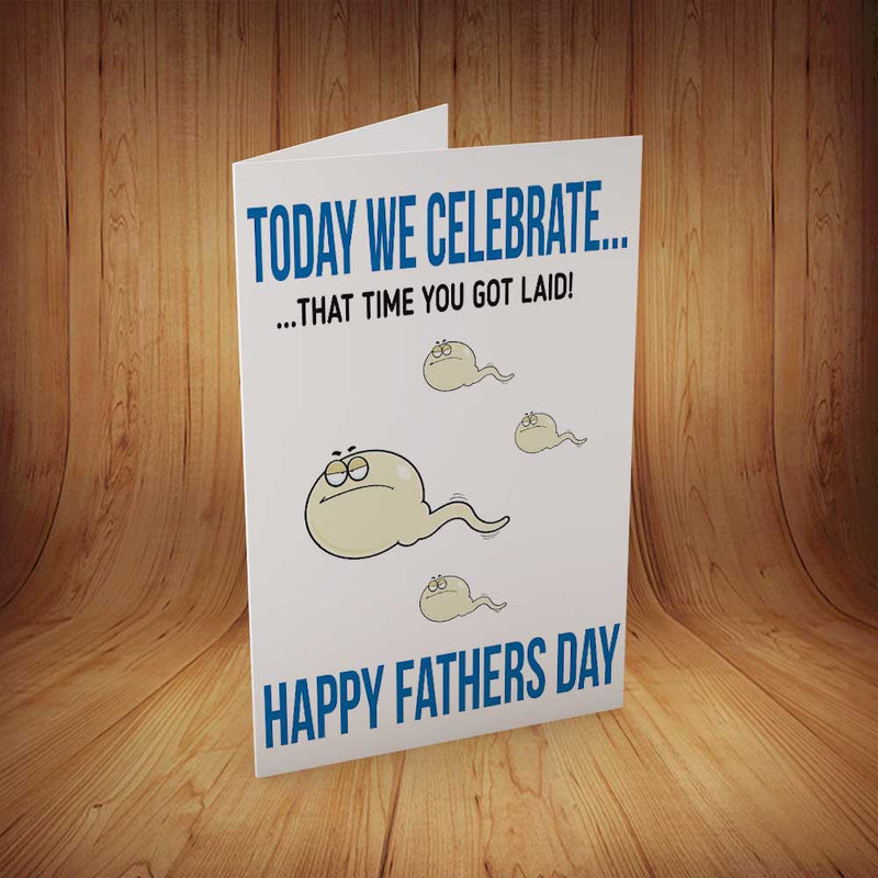 Happy Fathers Day...Got Laid INSPIRED Adult Personalised Birthday Card Birthday Card