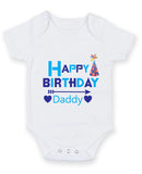 Happy Birthday Daddy 2 Baby Grow Bodysuit