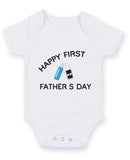 Happy First 1st Father's Day 2 Baby Grow Bodysuit