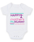 Happy First 1st Mother's Day Baby Grow Bodysuit