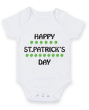 Happy St Patrick's Day Baby Grow Bodysuit