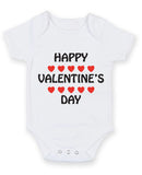 Happy Valentine's Day Baby Grow Bodysuit