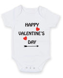 Happy Valentine's Day Arrow Baby Grow Bodysuit